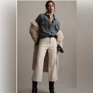 NWT Anthropologie The Skipper High-Rise Crop Wide-Leg Jeans by Pilcro Size 31P